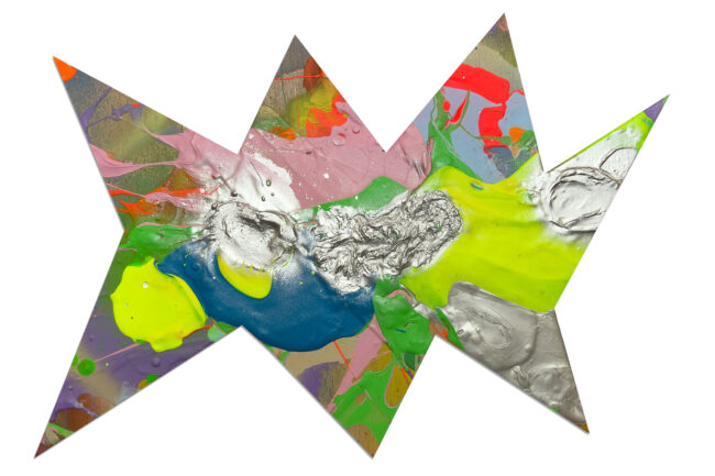 Little Star 1, ca. 20 x 30 cm, Acrylic/Wood, 2023, Courtesy of the Artist