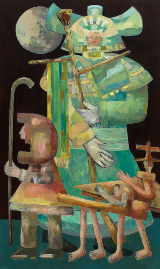 Der Hirte, 200 x 120 cm, Acrylic/Canvas, 2007, Private Collection