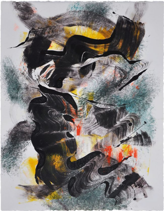 Untitled, 66 x 51 cm, Monotype/Rives handmade paper, 2017, Private Collection
