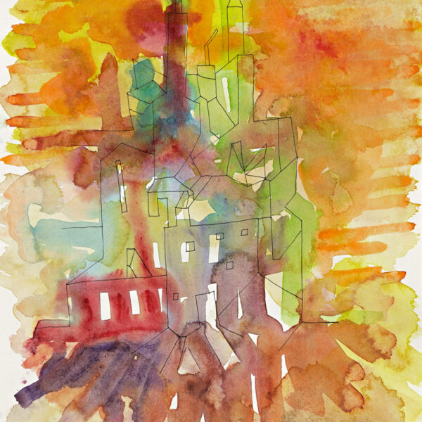 Moloch City Series, 36 x 27 cm, Watercolor/Sketchbooks, 2018, Private Collection