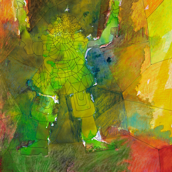 Moloch City Series - Man and machine - Mann und Maschine, 36 x 27 cm, Watercolor/Sketchbooks, 2018, Private Collection
