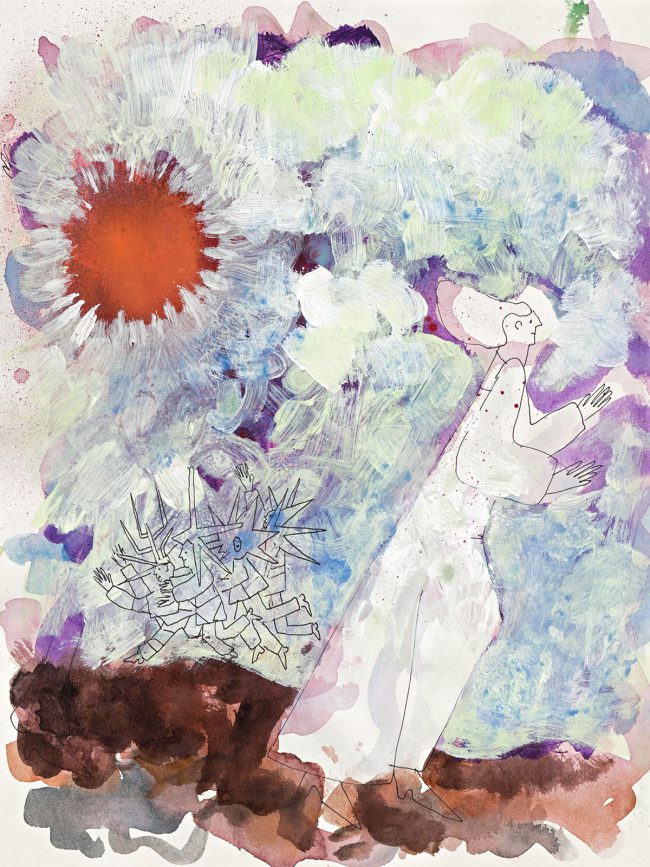 Moloch City Series - Painting - Bild, 36 x 27 cm, Watercolor/Sketchbooks, 2018, Private Collection