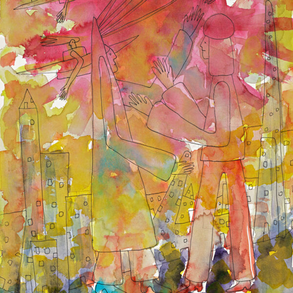 Moloch City Series - City - Stadt, 36 x 27 cm, Watercolor/Sketchbooks, 2018, Private Collection