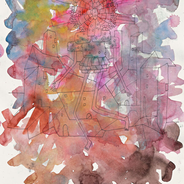 Moloch City Series, 36 x 27 cm, Watercolor/Sketchbooks, 2018, Private Collection