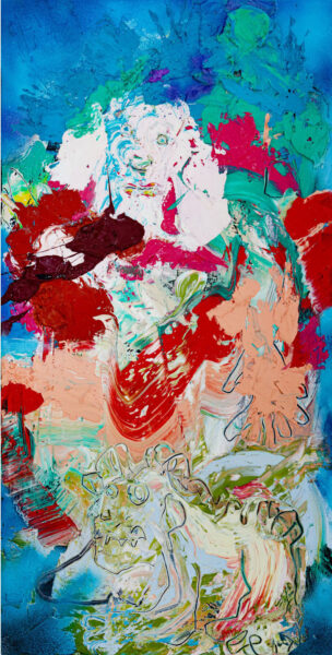 The Drinker, 2024, 110 x 55 cm, Oil/Canvas, Courtesy of the Artist