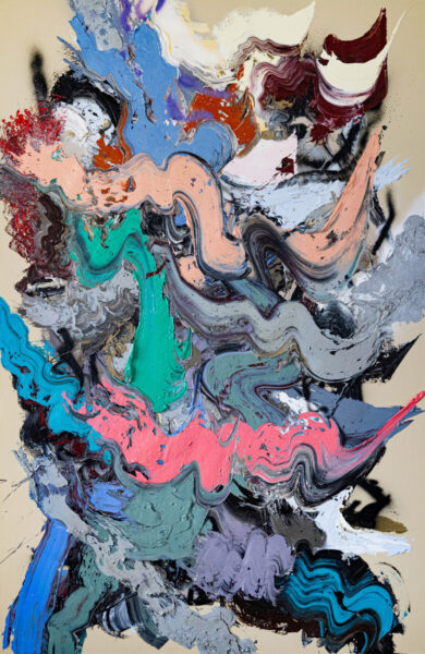 Industrial Eruption, 2024, 200 x 130 cm, Oil/Canvas, Courtesy of the Artist