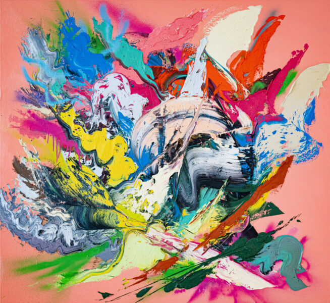 Razzle Dazzle, 2024, 120 x 130 cm, Oil/Canvas, Courtesy of the Artist