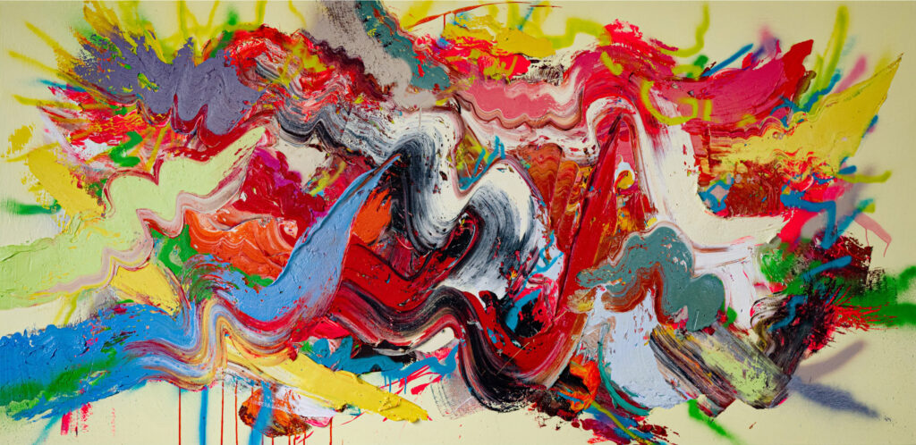 Vanilla Sky, 2024, 120 x 250 cm, Oil/Canvas, Courtesy of the Artist