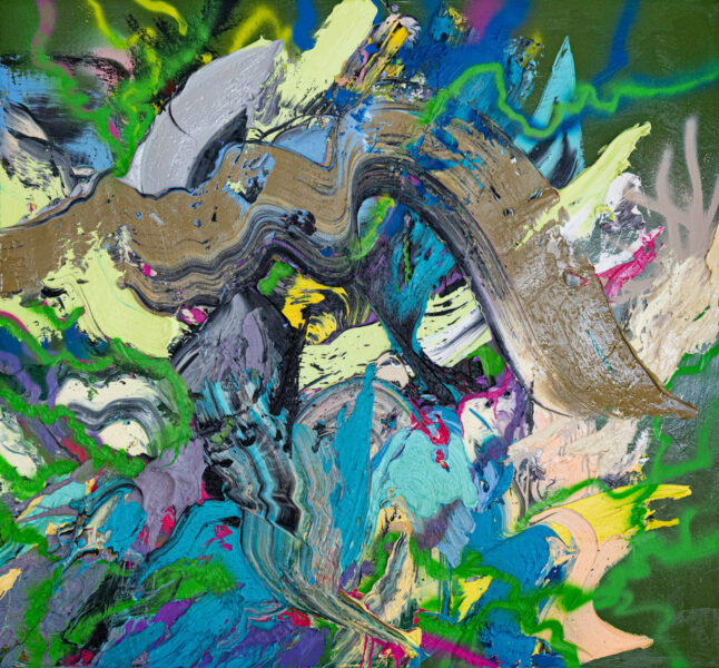 Wander in the Jungle, 2024, 120 x 130 cm, Oil/Canvas, Courtesy of the Artist