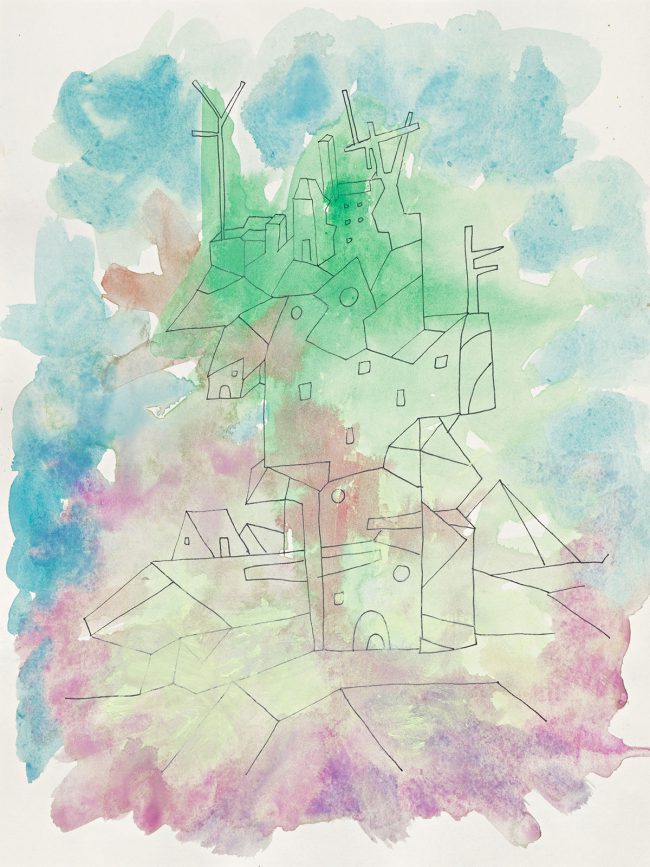 Moloch City Series, 36 x 27 cm, Watercolor/Sketchbooks, 2018, Private Collection