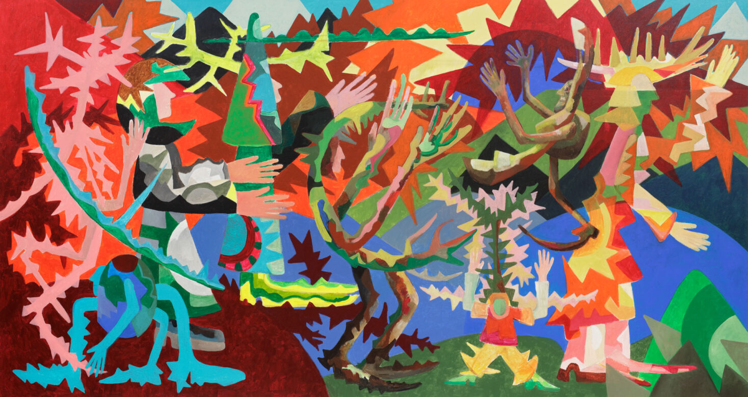 Untitled, 160 x 300 cm, Acrylic/Canvas, 2022, Courtesy of the Artist