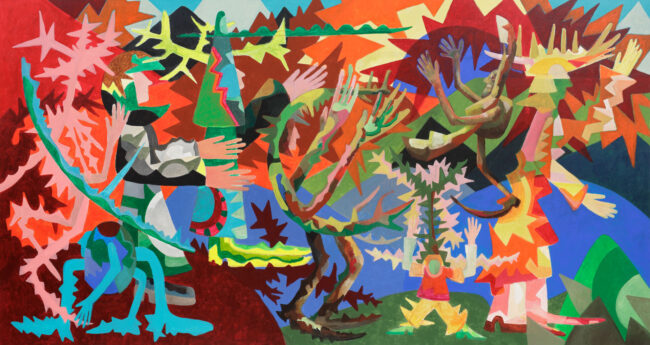 Untitled, 160 x 300 cm, Acrylic/Canvas, 2022, Courtesy of the Artist