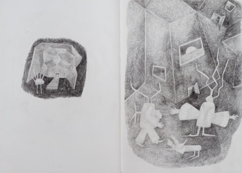 Sketchbook 3, 2020, Berlin, Page 6