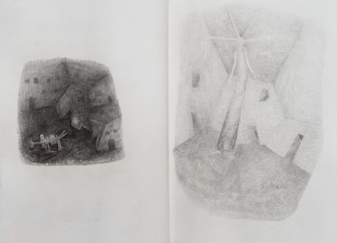 Sketchbook 3, 2020, Berlin, Page 10