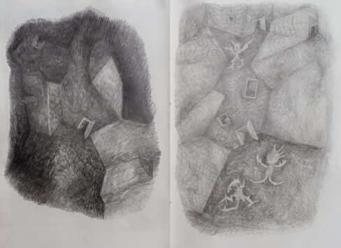 Sketchbook 3, 2020, Berlin, Page 13