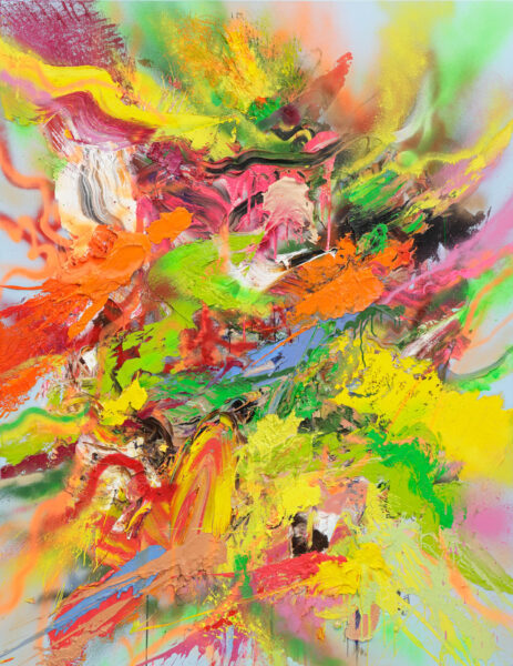 Neon Blade, 2024, 180 x 140 cm, Oil/Canvas, Private Collection