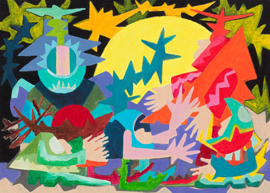 Untiled, Acrylic/Canvas, 2023, Courtesy of the Artist