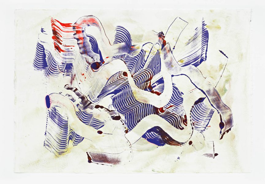 Untitled, 90 x 63 cm, Monotype/Rives handmade paper, 2019, Courtesy of the artist