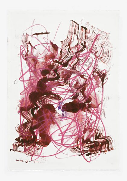 Untitled, 90 x 63 cm, Monotype/Rives handmade paper, 2019, Courtesy of the artist