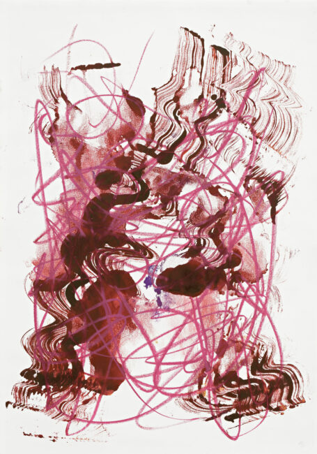 Untitled, 90 x 63 cm, Monotype/Rives handmade paper, 2019, Courtesy of the artist