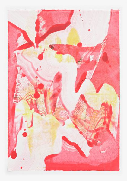 Untitled, 90 x 63 cm, Monotype/Rives handmade paper, 2019, Courtesy of the artist