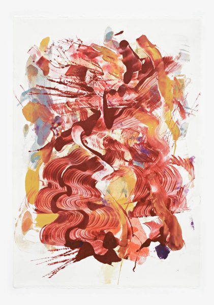 Untitled, 90 x 63 cm, Monotype/Rives handmade paper, 2019, Courtesy of the artist