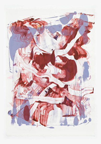 Untitled, 90 x 63 cm, Monotype/Rives handmade paper, 2019, Courtesy of the artist