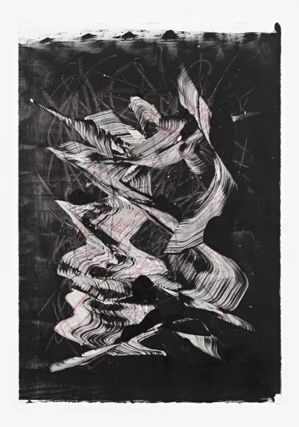 Untitled, 90 x 63 cm, Monotype/Rives handmade paper, 2019, Courtesy of the artist