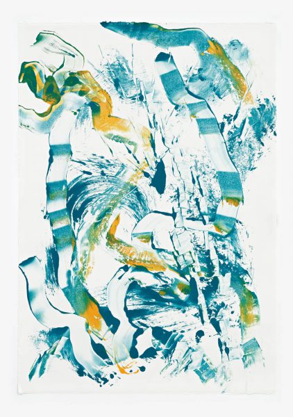 Untitled, 90 x 63 cm, Monotype/Rives handmade paper, 2019, Courtesy of the artist