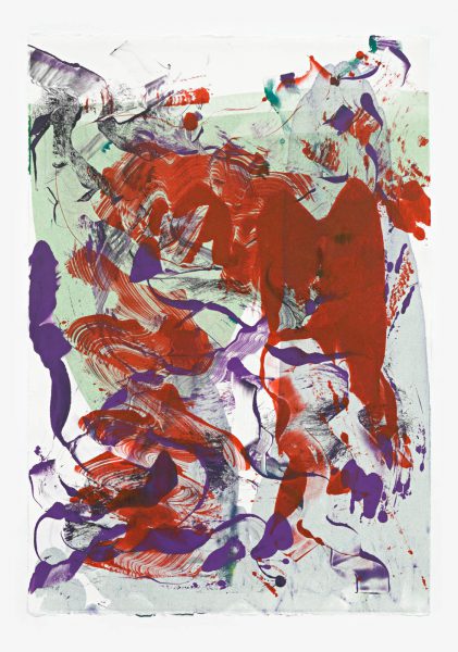 Untitled, 90 x 63 cm, Monotype/Rives handmade paper, 2019, Courtesy of the artist