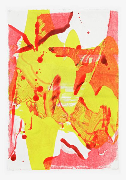 Untitled, 90 x 63 cm, Monotype/Rives handmade paper, 2019, Courtesy of the artist