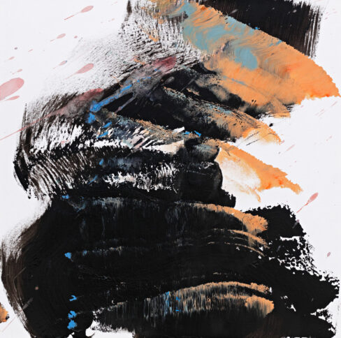 Dissolving the Labyrinth 18 - 40 x 40 cm - Acrylic/Canvas/Paper-Board - Traveling to the End - Seoul 2019