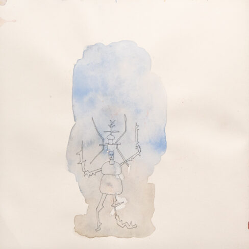 Traveling to the End, Watercolor Sketchbook, 2019, Seoul - Shanghai, Page 1