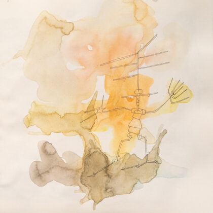 Traveling to the End, Watercolor Sketchbook, 2019, Seoul - Shanghai, Page 3