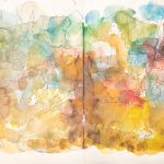 Traveling to the End, Watercolor Sketchbook, 2019, Seoul - Shanghai, Page 7-8
