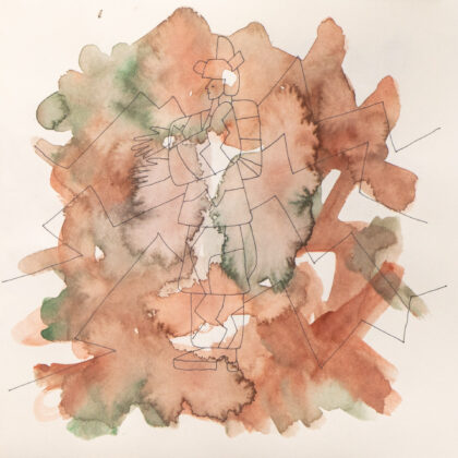 Traveling to the End, Watercolor Sketchbook, 2019, Seoul – Shanghai, Page 25