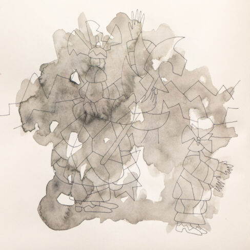 Traveling to the End, Watercolor Sketchbook, 2019, Seoul – Shanghai, Page 26