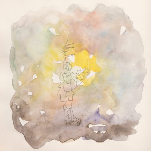 Traveling to the End, Watercolor Sketchbook, 2019, Seoul – Shanghai, Page 58