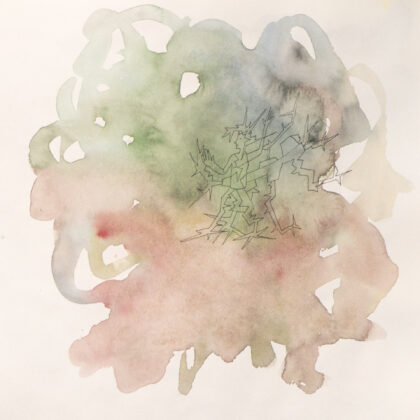 Traveling to the End, Watercolor Sketchbook, 2019, Seoul – Shanghai, Page 67