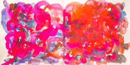 Traveling to the End, Watercolor Sketchbook, 2019, Seoul – Shanghai, Page 69-70