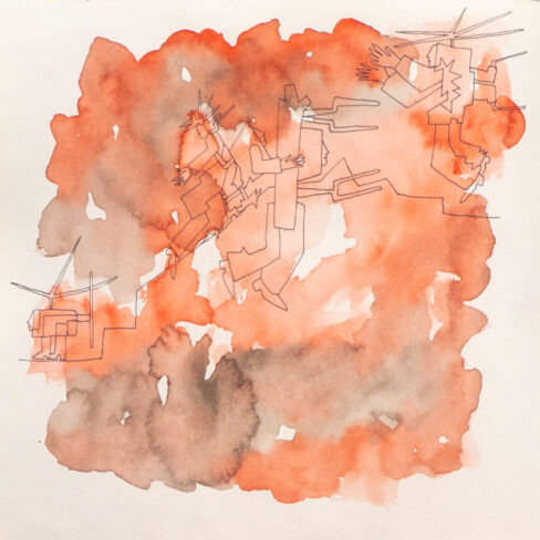 Traveling to the End, Watercolor Sketchbook, 2019, Seoul – Shanghai, Page 78