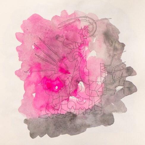 Traveling to the End, Watercolor Sketchbook, 2019, Seoul – Shanghai, Page 83