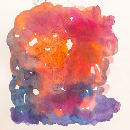 Traveling to the End, Watercolor Sketchbook, 2019, Seoul – Shanghai, Page 86