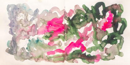 Traveling to the End, Watercolor Sketchbook, 2019, Seoul – Shanghai, Page 87-88