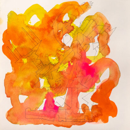 Traveling to the End, Watercolor Sketchbook, 2019, Seoul – Shanghai, Page 89