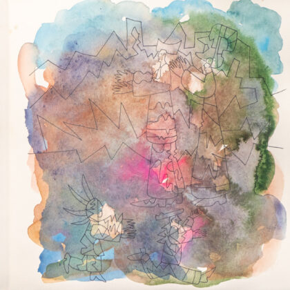 Traveling to the End, Watercolor Sketchbook, 2019, Seoul – Shanghai, Page 93