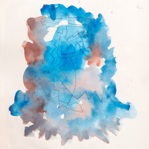 Traveling to the End, Watercolor Sketchbook, 2019, Seoul – Shanghai, Page 94