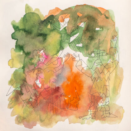 Traveling to the End, Watercolor Sketchbook, 2019, Seoul – Shanghai, Page 96