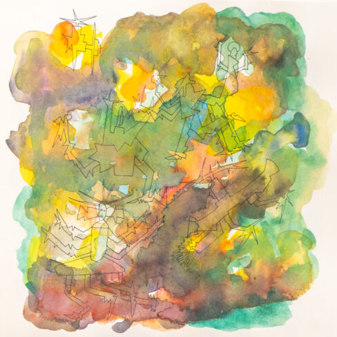 Traveling to the End, Watercolor Sketchbook, 2019, Seoul – Shanghai, Page 101