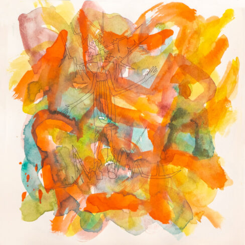 Traveling to the End, Watercolor Sketchbook, 2019, Seoul – Shanghai, Page 108